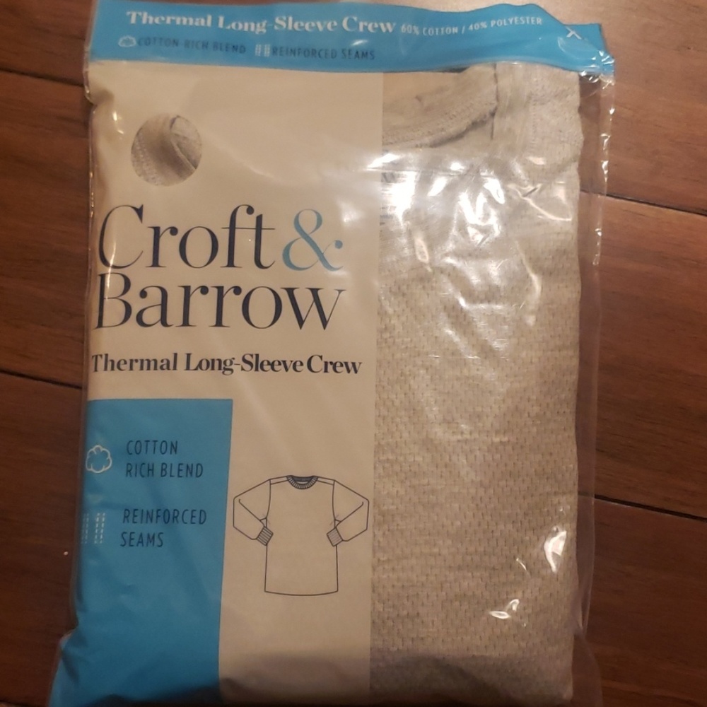 Croft & Barrow Thermal Long Sleeve Crew